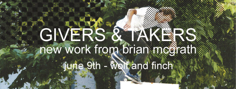 Opening Night of 'Givers & Takers', new work by Brian McGrath